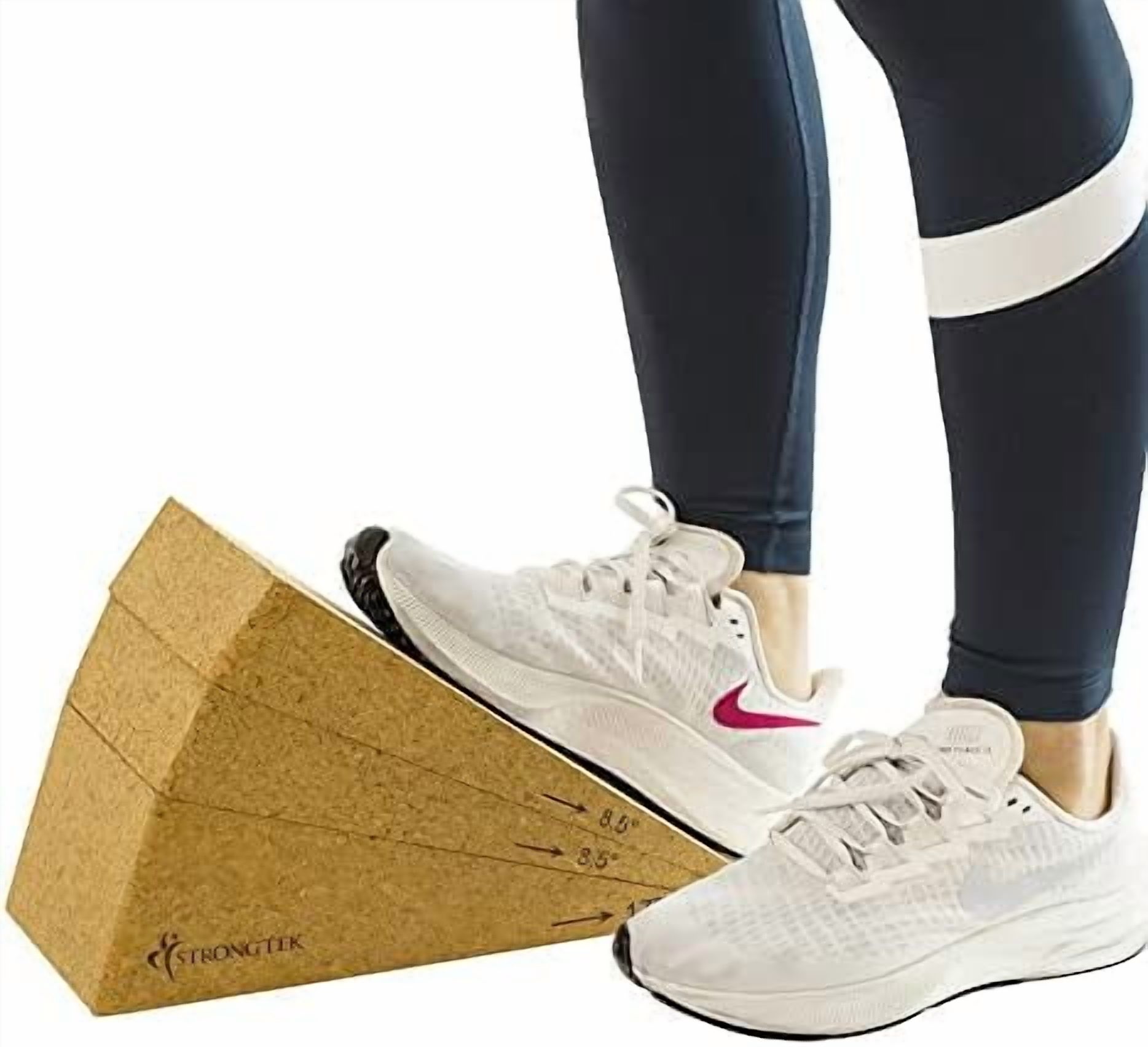 Wedge Slant Board, estensore per polpacci, antiscivolo, per allenare la schiena, per yoga, per squat e stacchi