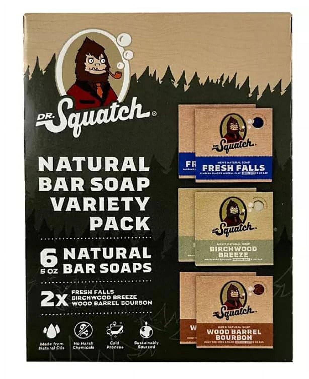  Dr. Squatch Men's Soap Variety 4 Pack - Wood Barrel