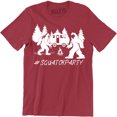 thumbnail image 1 of Squatchparty Bigfoot Squatch Yeti RV Camping Sasquatch Men's T-Shirt, 1 of 4
