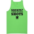 thumbnail image 1 of Squats? I Think You Mean Shots Neon Tank Top, 1 of 1