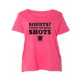 thumbnail image 1 of Squats? I Think You Mean Shots Womens Plus Size Scoopneck Tee, 1 of 1