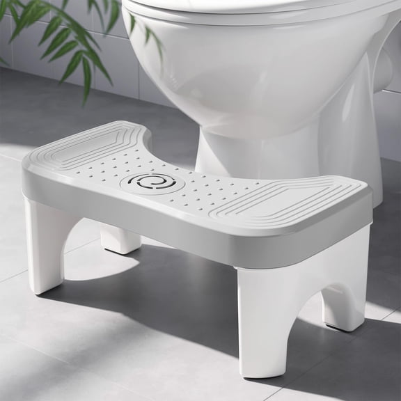 Squatting Toilet Stool for Adults, 7 Inch Poop Stool Squat Adult, Non-Slip Potty Stool for Pooping, Portable Toilet Step Foot Rest for Bathroom