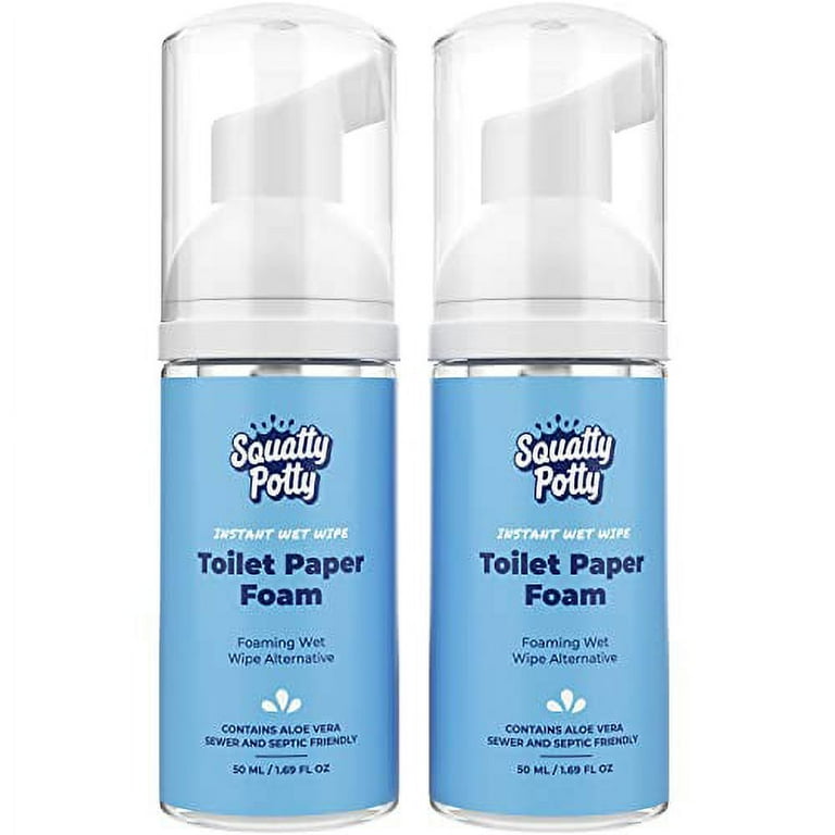 Squatty Potty Toilet Tissue Paper Foam Instant Wet Wipe