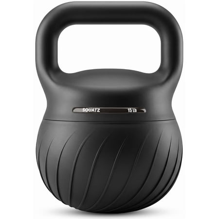 Squatz 15 lb Soft Kettlebell – Training Kettlebell with Shock-Absorbing Base, Extra-Wide Non-Slip Handle, Floor-Safe Design for Strength & Full Body Workouts