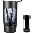 thumbnail image 1 of Squatz 22Oz Electric Shaker Bottle Automatic Blending Flask for Protein USB-Rechargeable (Black), 1 of 7
