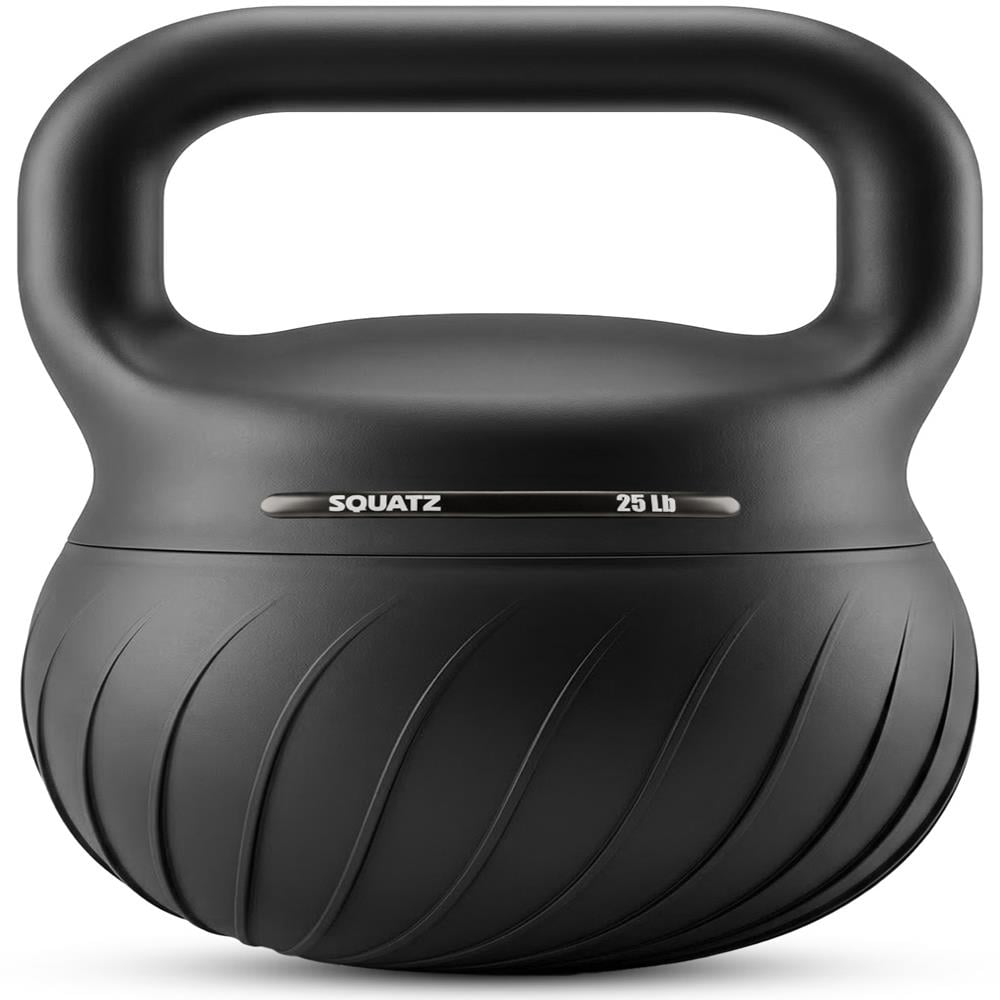 Squatz 25 lb Soft Kettlebell – Training Kettlebell with Shock-Absorbing Base, Extra-Wide Non-Slip Handle, Floor-Safe Design for Strength & Full Body Workouts