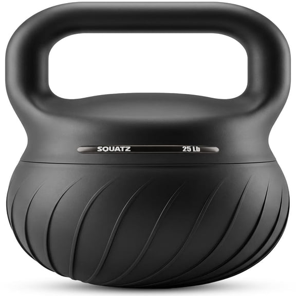 Squatz 25 lb Soft Kettlebell – Training Kettlebell with Shock-Absorbing Base, Extra-Wide Non-Slip Handle, Floor-Safe Design for Strength & Full Body Workouts
