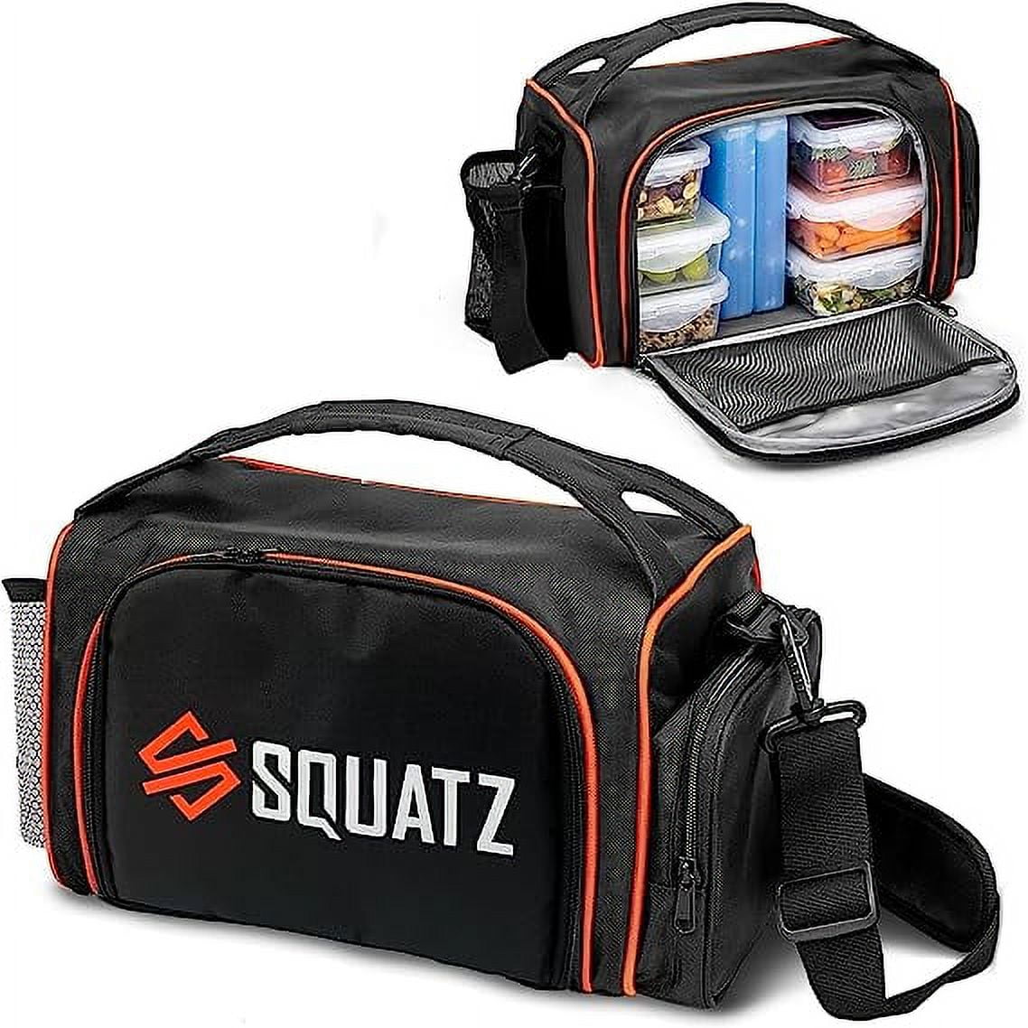 Squatz Insulated Meal Prep Lunch Bag 13 Lbs Maximum Capacity Heavy Duty  Double Insulation Container
