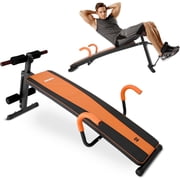 Squatz adjustable Sit-up Bench - Supine Board With Handrail for Abdominal Training, Five Adjustment Levels