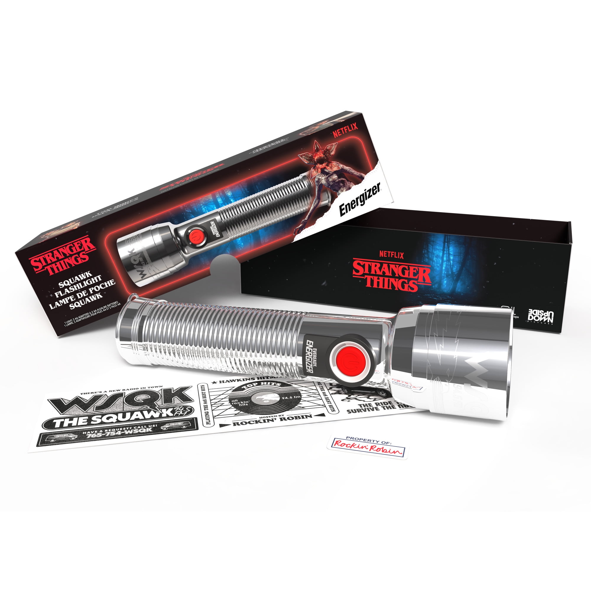 Netflix Stranger Things Energizer Squawk Retro LED Flashlight