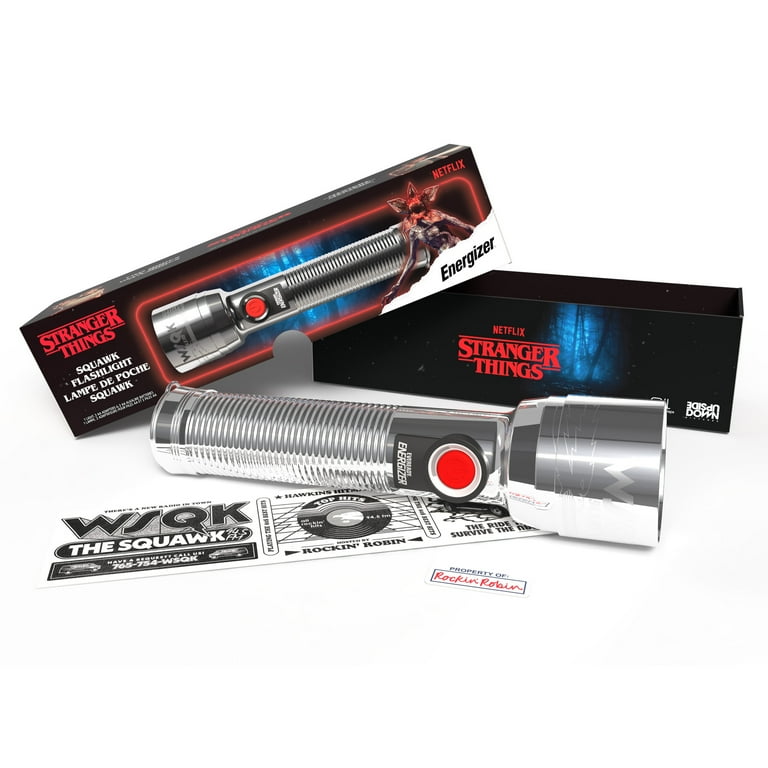 ストレンジャーシングス Graphic Light Amazon.com: Energizer Stranger Things Squawk Retro LED Flashlight