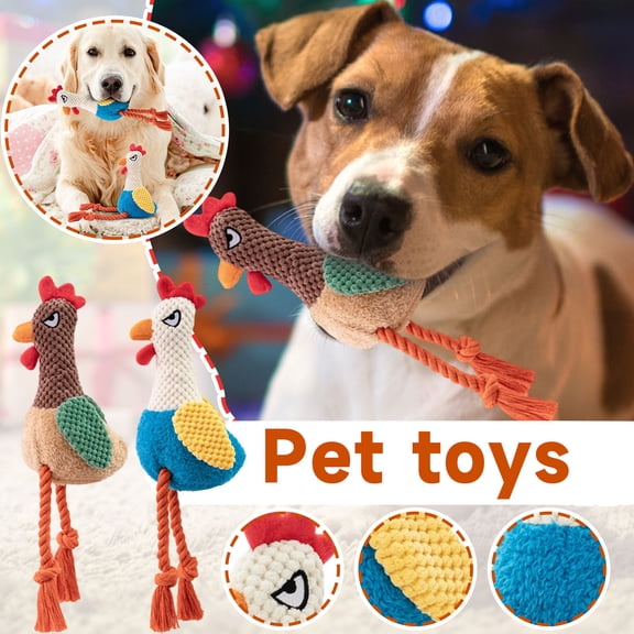 Squawking Rooster Plush Toy - Interactive Animal Squeeze Toy with Sound, Cute Stuffed Chicken for Kids Birthday Gift (No Battery Included, 1 Piece)