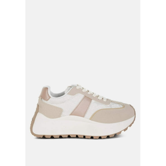 Squeaker Chunky Anti-Skid Lace-Up Sneakers