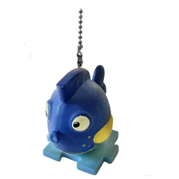 Squeakers Blue Fish Fan Lamp Light Pull Chain Figure Figurine Doc Mcstuffins New