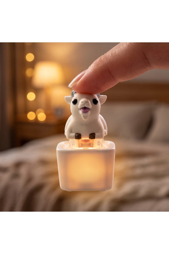Squeaking Goat Keyboard Fidget Toys for Adults, Rechargeable Keyboard Clicker Keychain with Scream Sound and LED Light, rechargeable pocket fidget pendant 1pc-charge