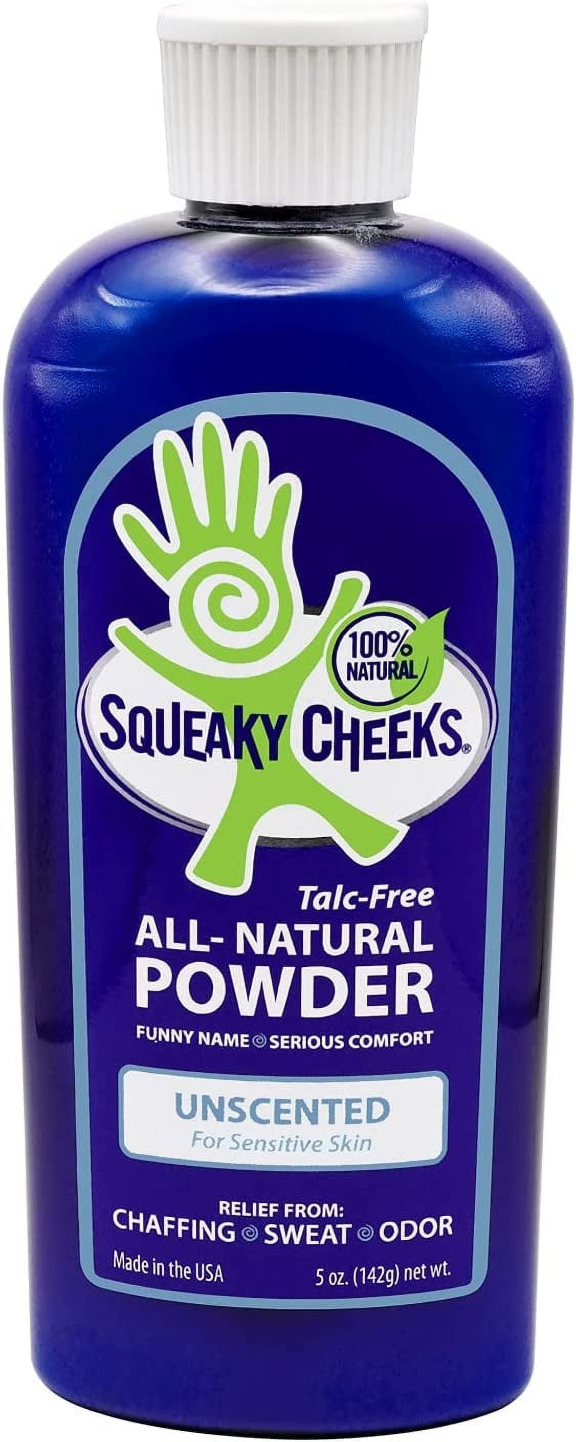 Squeaky Cheek Unscented Fragrance-Free Dusting Powder Gentle and
