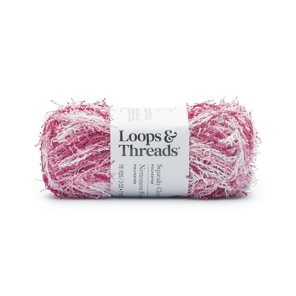 Squeaky Clean Prints Yarn by Loops & Threads - Yarn for Knitting - Crochet - Weaving - and Arts & Crafts - Cupid - Polyester - 3 oz