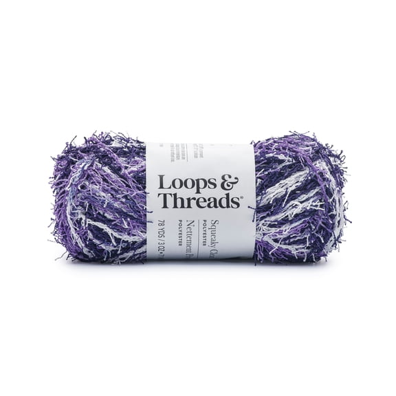 Squeaky Clean Prints Yarn by Loops & Threads - Yarn for Knitting - Crochet - Weaving - and Arts & Crafts - Vineyard - Polyester - 3 oz