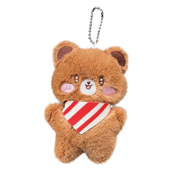Squeaky Cute Cartoon Bear Hanging Ornament Soft Stuffed Animal Friend For Children And Kids