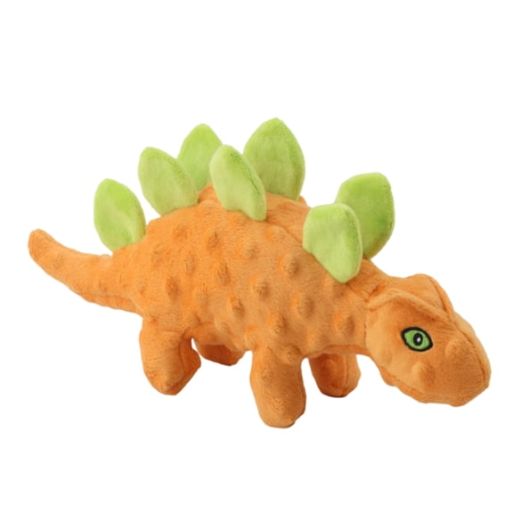 Squeaky Dinosaur Plush Dog Toy, Bite-Resistant Chew Toy for Dogs, Interactive Stuffed Pet Toy for Boredom Relief & Playtime 13x6 in