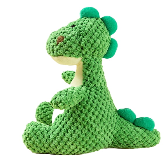 Squeaky Dinosaur Plush Toy for Small Medium Dogs, Textured Chew Toys for Teething Puppies, Fun Interactive Dog Toys for Boredom Relief and Mental Stimulation