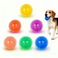 thumbnail image 1 of Squeaky Dog Chew Toy Ball with Spikes, High Bounce & Floating Water, Dental Cleaning Teething Toys for Aggressive Chewers, Puppies, Large Dogs, 1 of 5