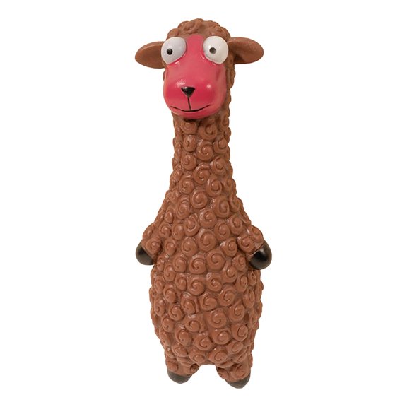 Squeaky Dog Chew Toy, Cute Interactive Dog Toy for Teething, Anxiety Relief Toy for Puppy Small Medium & Large Dogs(Brown)