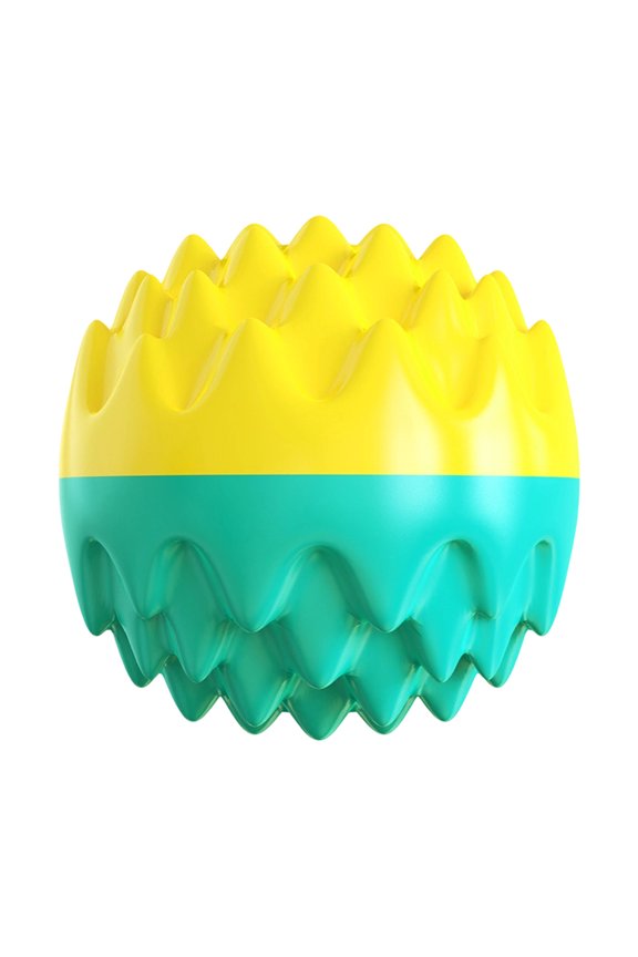 Squeaky Dog Toy for Aggressive Chewers, Durable Puppy Teething Chew Toy for Teeth Cleaning, Interactive Bounce Toy for Boredom Relief,Cyan