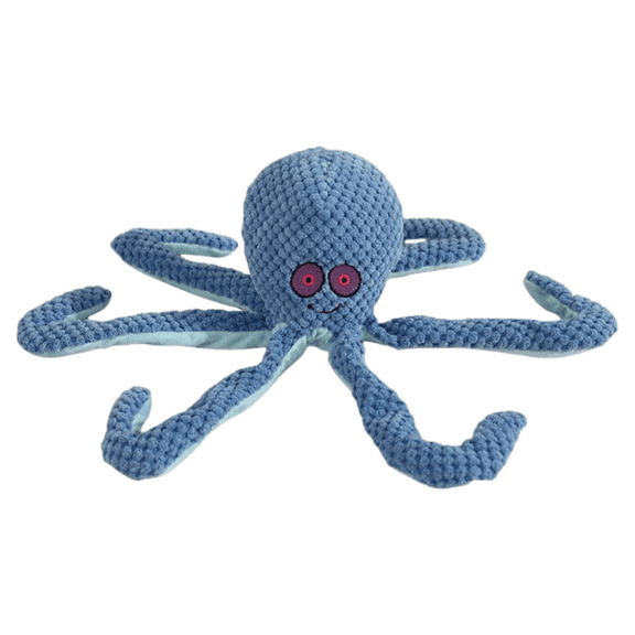 Squeaky Dog Toys Big Plush Dog Toys Stuffed Toys Durable Octopus Shape Puppy Chew Toys for Small, Medium and Big Dogs
