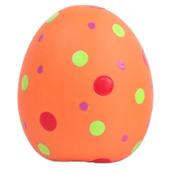 Squeaky Dog Toys, Denbek Soft Bouncing Dog Balls Squeaky Toys, Interactive Egg Shape Dog Toys Balls for Puppies Small Medium Breed