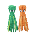 thumbnail image 1 of Squeaky Dog Toys, Octopus No Stuffing Crinkle Plush Dog Chew Toys for Puppy Teething, Pet Training and Entertaining, Durable Interactive Dog Toys for Small, Medium, and Large Dogs, Green&Orange, 1 of 7