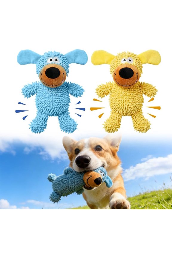 Squeaky Dog Toys, Pets Squeaky Dog Plush Toy, Interactive Chew Toy with a Squeaker, Pet Daily Toy for Small, Medium, Large Dogs