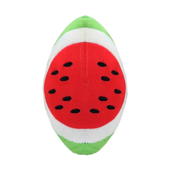 Squeaky Dog Toys for Small Dogs Rose Red Watermelon Plush Dog Chew Toy Interactive Squeaking Pet Toy for Boredom Relief Anxiety Reducer Soft Cotton Stuffed Puppy Toy