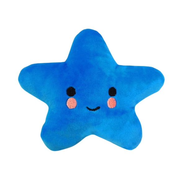 Squeaky Durable Plush Dog Toy – Vocalization Stress Relieving Chew Toy for Moderate Chewers,Blue