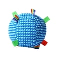 thumbnail image 1 of Squeaky Plush Dog Ball Toy with Bell 6.3 Inch Soft Interactive Fetch Toy for Small & Medium Dogs Lightweight Chew Toy for Puppies Light Chewers Indoor Training & Play, 1 of 6
