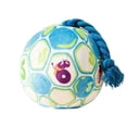 thumbnail image 1 of Squeaky Plush Dog Ball Toy with Durable Rope, Interactive Stuffed Animal for Teeth Cleaning, Boredom Relief Training Teether Pet Supplies for Small and Medium Breeds, 1 of 5