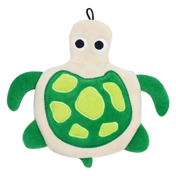 Squeaky Plush Dog Toy, Double-Layer Tear-Resistant Chew Toy for Small to Large Dogs, Teething Boredom Relief(Green Sea Turtle)