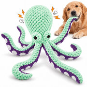 Squeaky Plush Dog Toy for Aggressive Chewers – Durable Chew Toy for Large & Medium Dogs with Teeth Cleaning