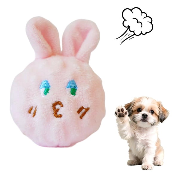 Squeaky Puppy Ball Toy - Spiked Bouncing Chew For Teeth Toy Cleaning, Pet