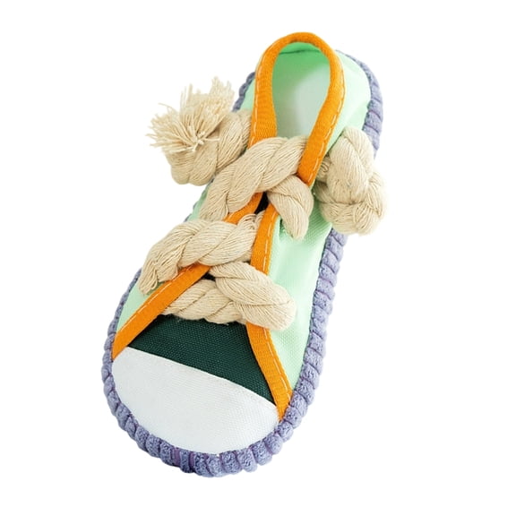 Squeaky Shoe Chew Toy with Pull Rope, Interactive Play for All Size Breeds and Indoor Fun