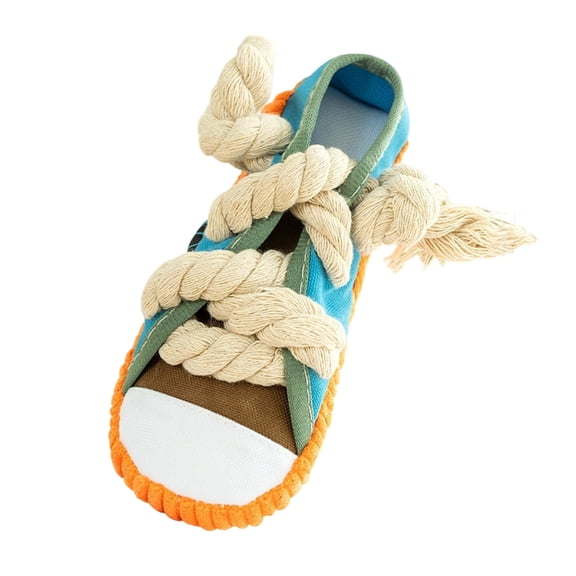 Squeaky Shoe Chew Toy with Pull Rope, Interactive Play for All Size Breeds and Indoor Fun