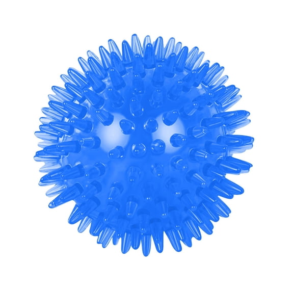 Squeaky Spiky Dog Ball Toy Floating Bouncy Dental Teeth Cleaning Chew Ball for Small Medium Dogs Interactive Play Ball Toy,1pack,Blue