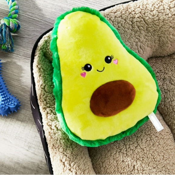 Squeaky Toy with Moderate Chewing, Avocado Shape Dog Chew