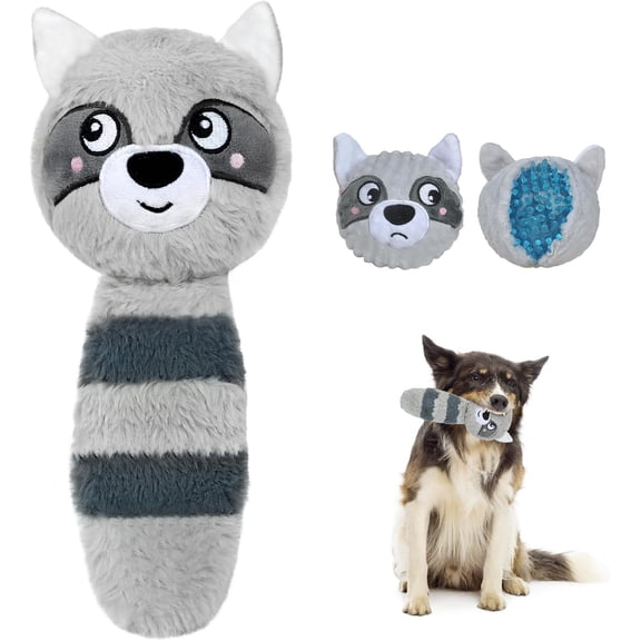 Squeaky  Toys for Aggressive Chewers 3 in 1,   Toys with 3 Layers,Interactive  Toys for Large Dogs Balls to Keep Them Busy for Small Medium Dogs()