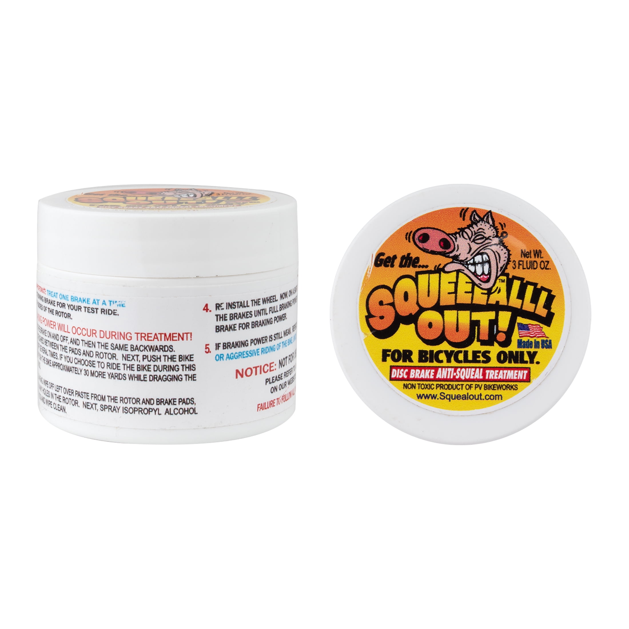 Squeal Out Disc Brake Anti-Squeal Treatment Bicycle Grease, 3oz