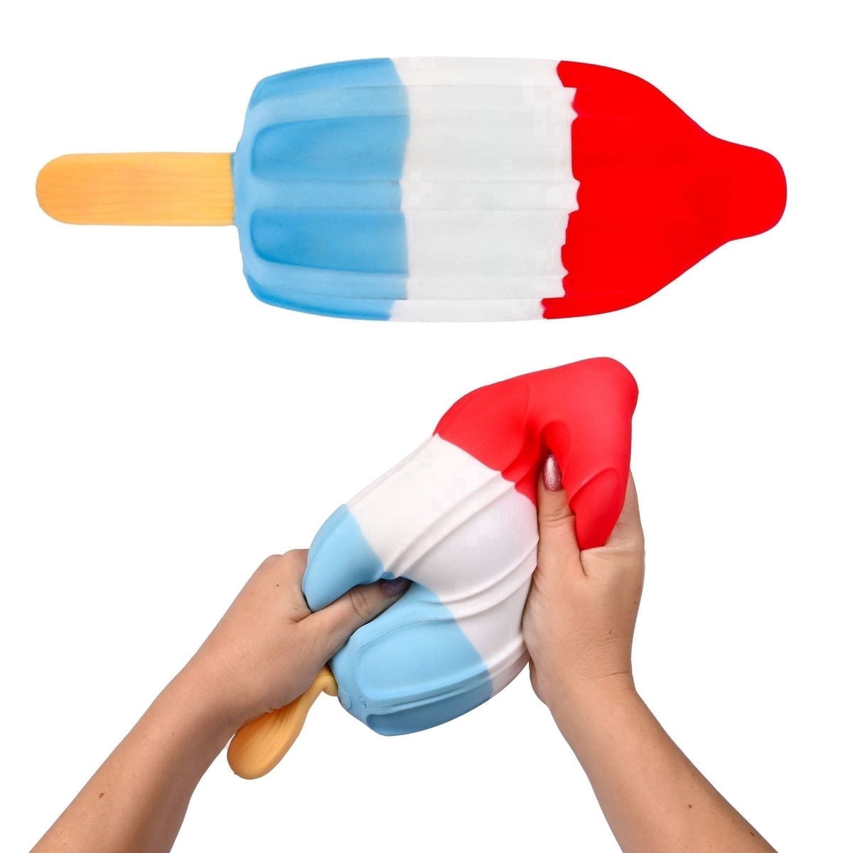 Squeeezy Americana Rocket Pop Fidget Toy Jumbo Squishy Stress Relief 11 Inches Tall