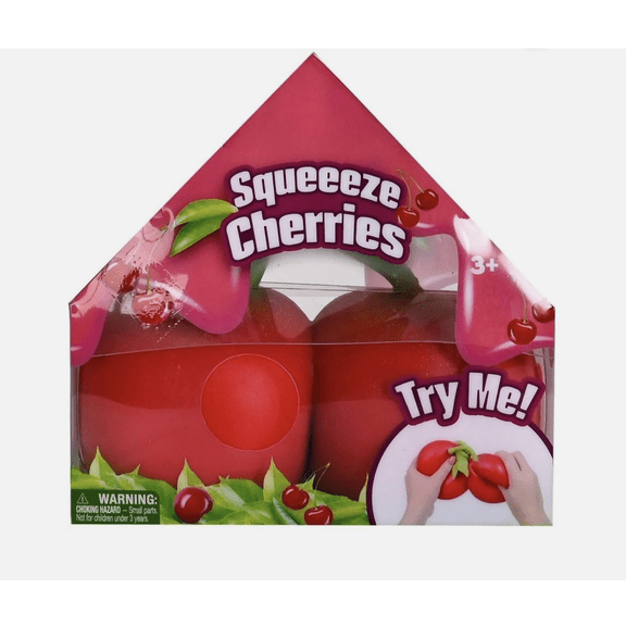 Squeeezy Squishy Jumbo Cherries-Sensory, Massaging, Stress Relieving Figure