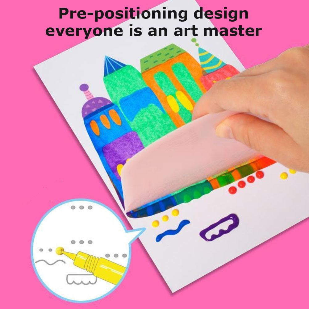 Kit de peinture pour enfants Squeegee Art, 20 pièces bricolage peinture