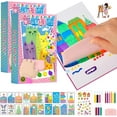 thumbnail image 1 of Squeegee Art Kids Paint Kit, 35 Pieces DIY Rainbow Scratch Art, Rainbow Dot Painting Art Kits, Children Painting Crafts Creativity Set (2 Set), 1 of 8