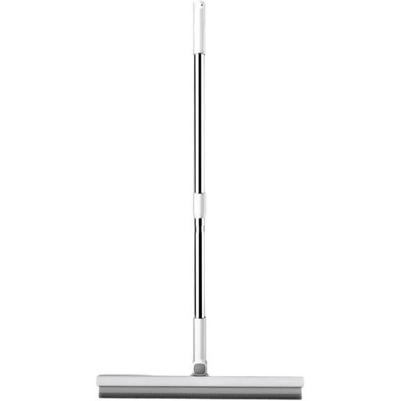 Squeegee Broom for Floor Telescoping Long Handle Rotating Silicone | Tile Cleaning Squeegee Broom for Bathroom Tile, Shower Glass, Window, Kitchen, Garage Concrete, Swimming
